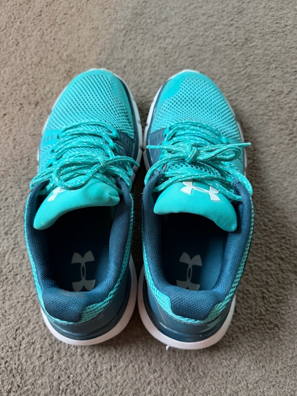 Under Armour Women's Teal/Aqua Athletic Running Shoes
